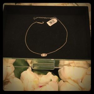 Kendra Scott Elisa Gold Pendant Necklace In Slate